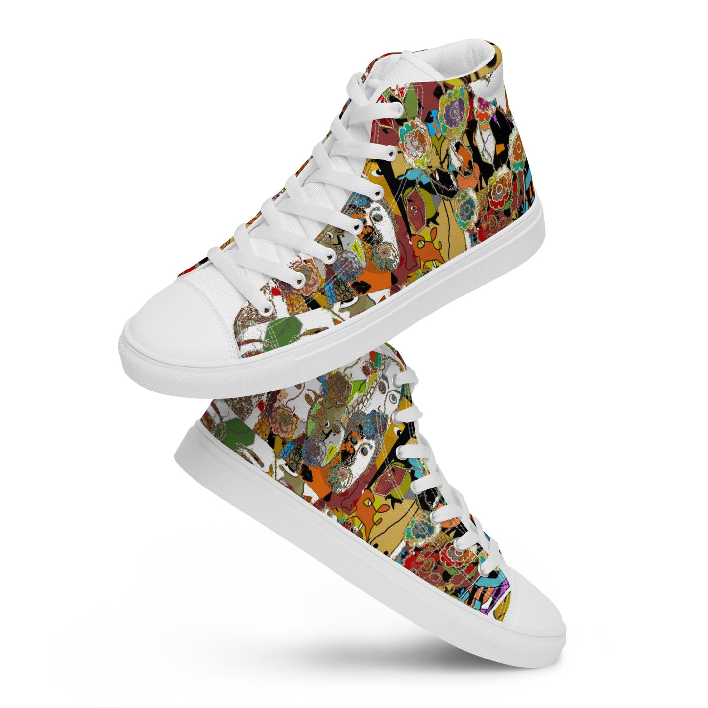 Women’s high top canvas shoes