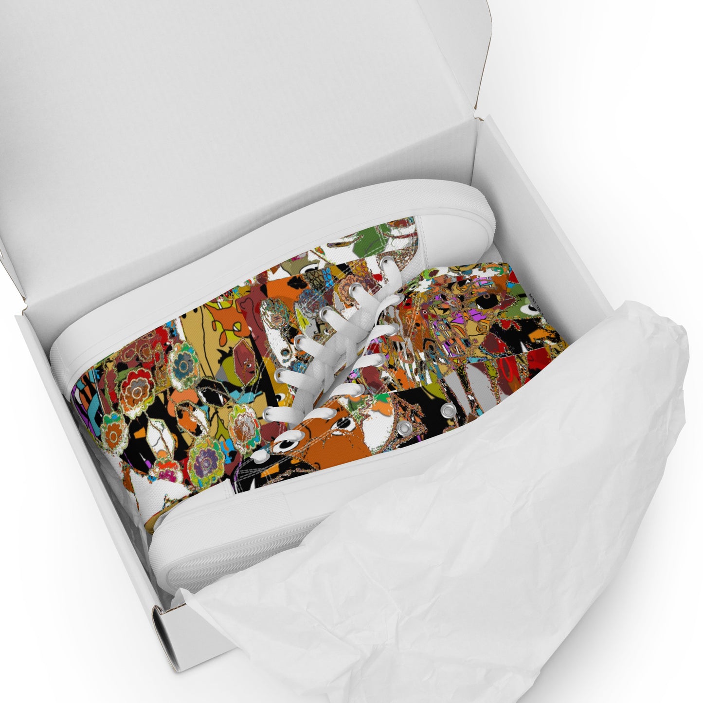 Women’s high top canvas shoes