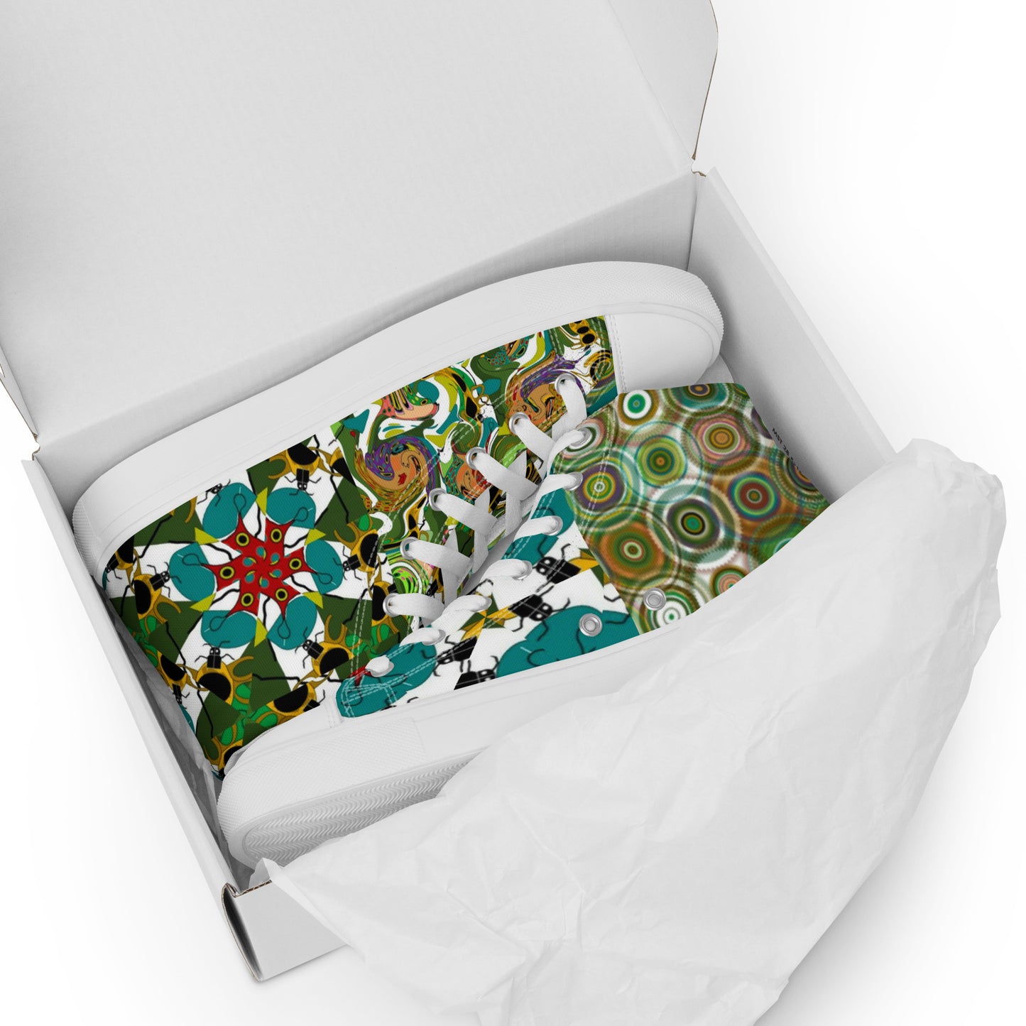 Women’s high top canvas shoes