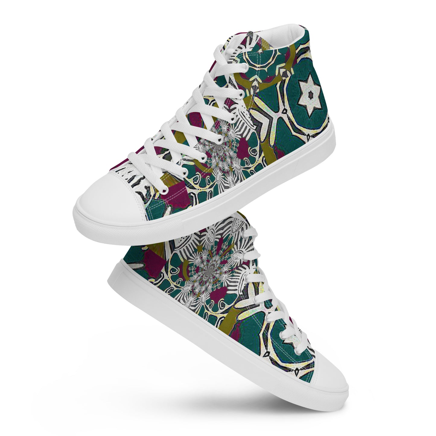 Women’s high top canvas shoes