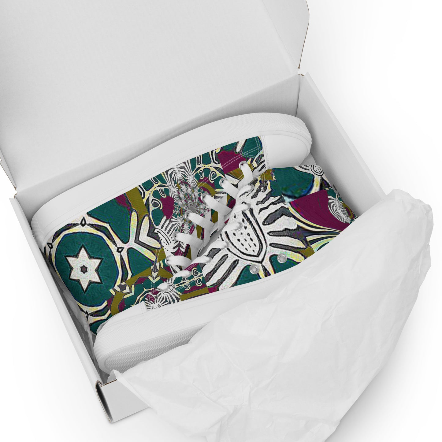 Women’s high top canvas shoes