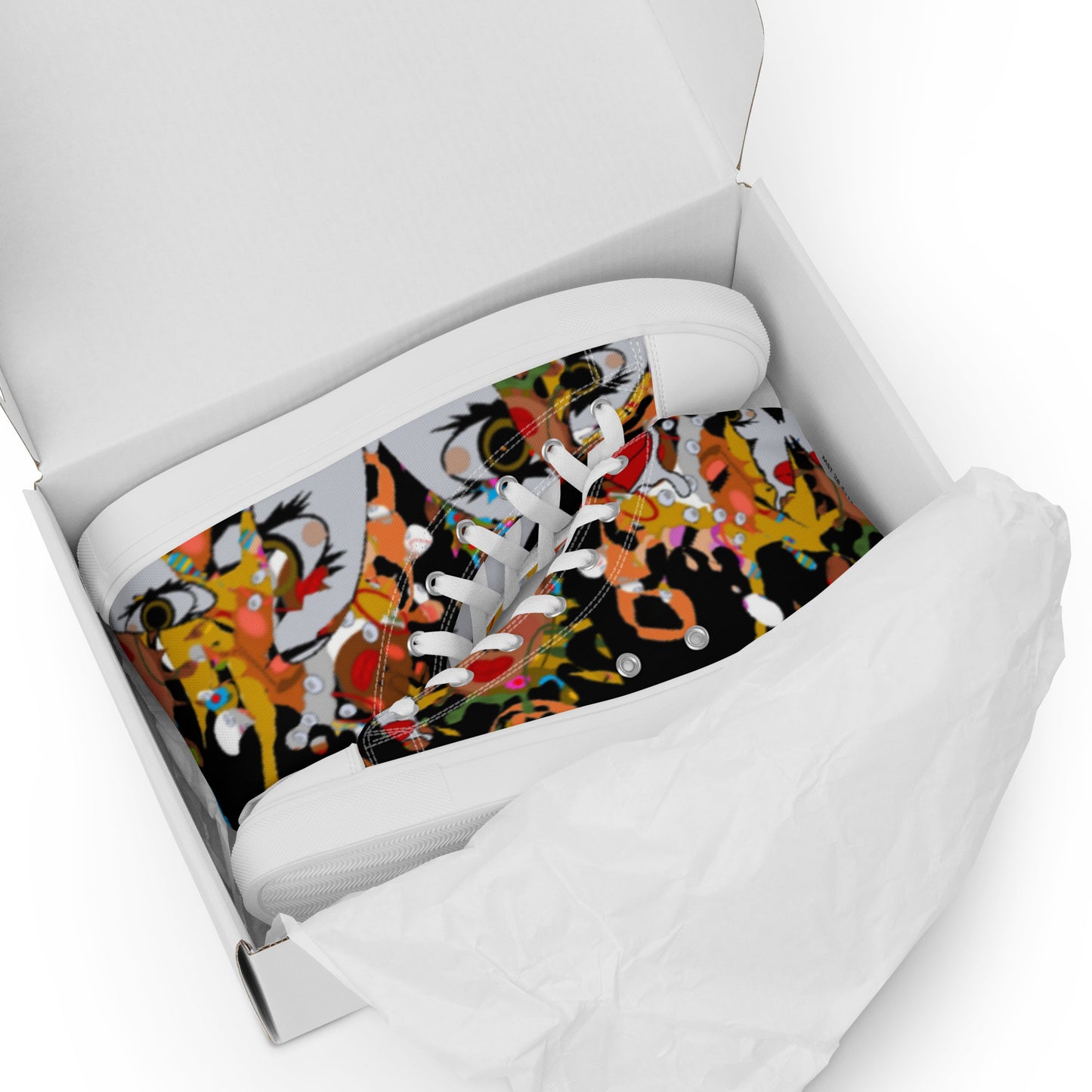 Women’s high top canvas shoes