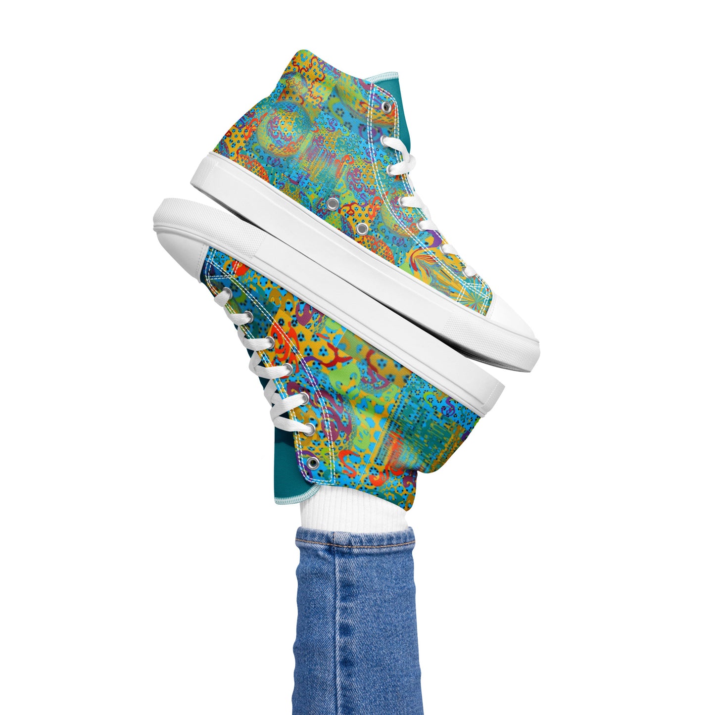Women’s high top canvas shoes