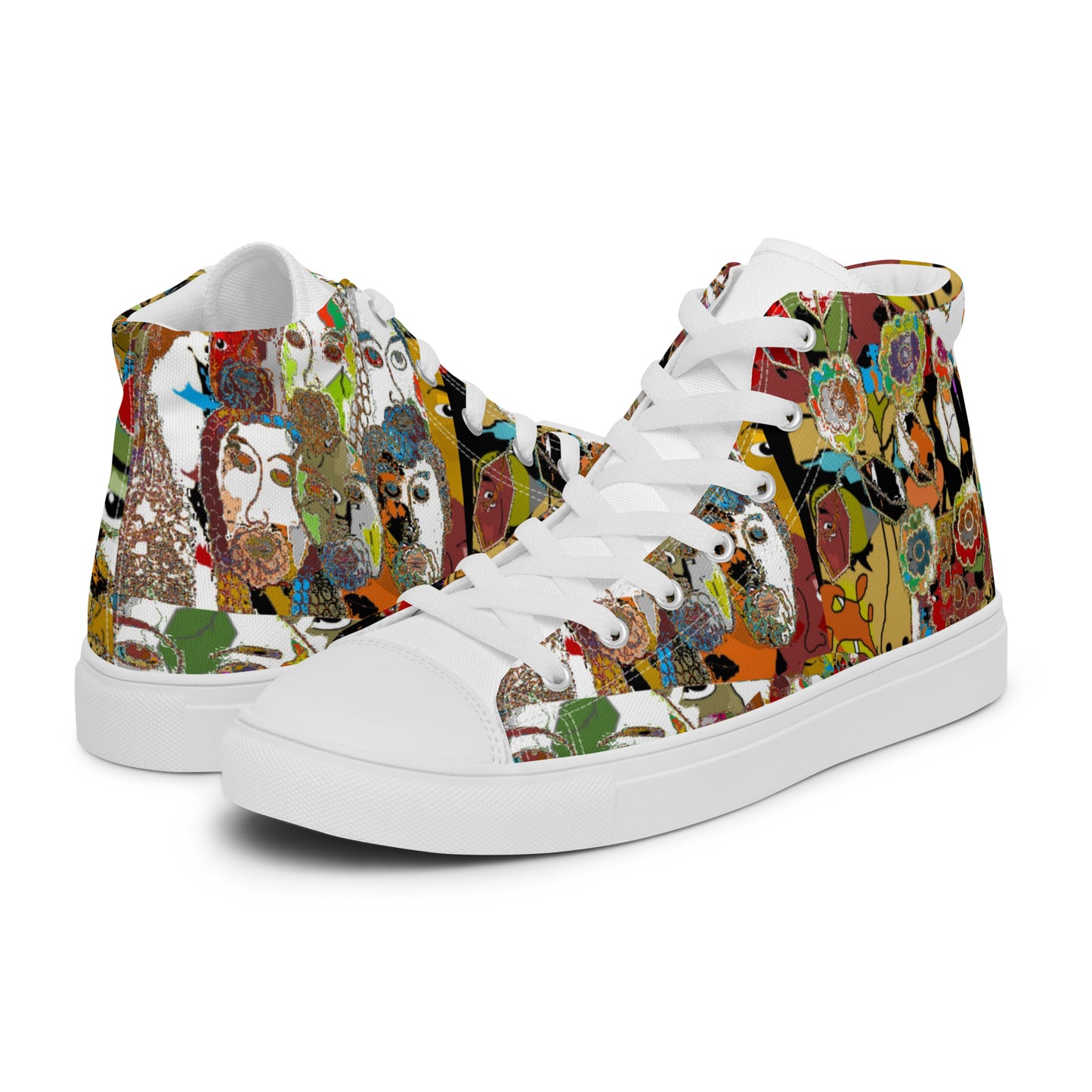 Women’s high top canvas shoes
