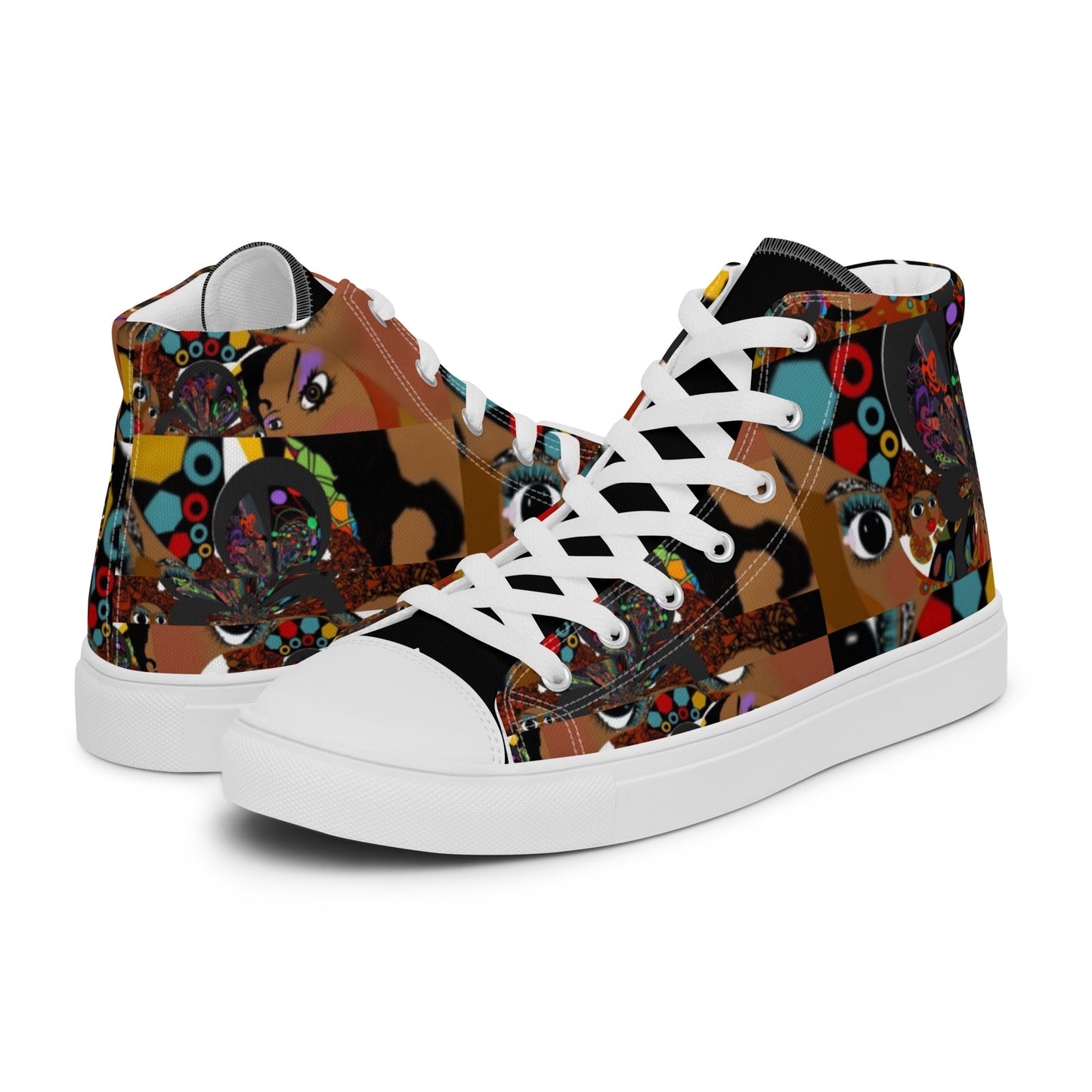 Women’s high top canvas shoes