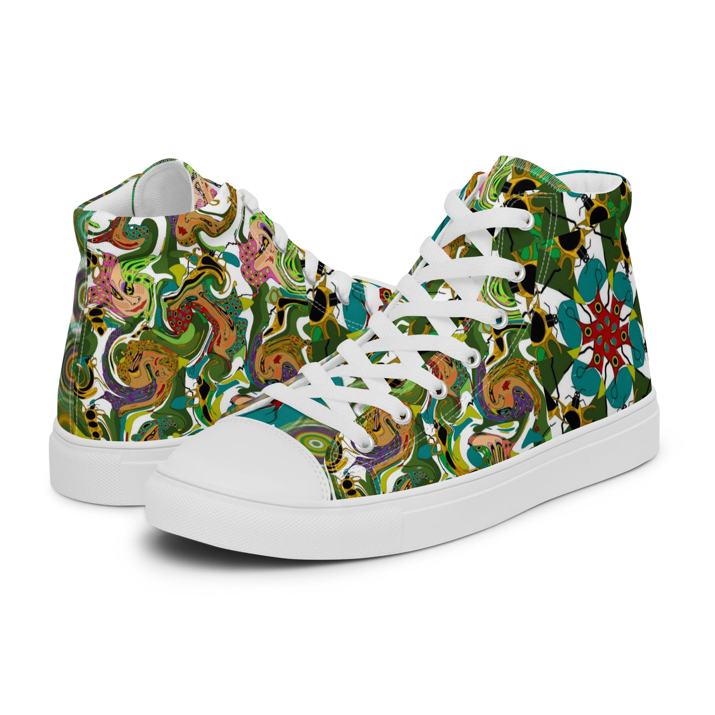 Women’s high top canvas shoes