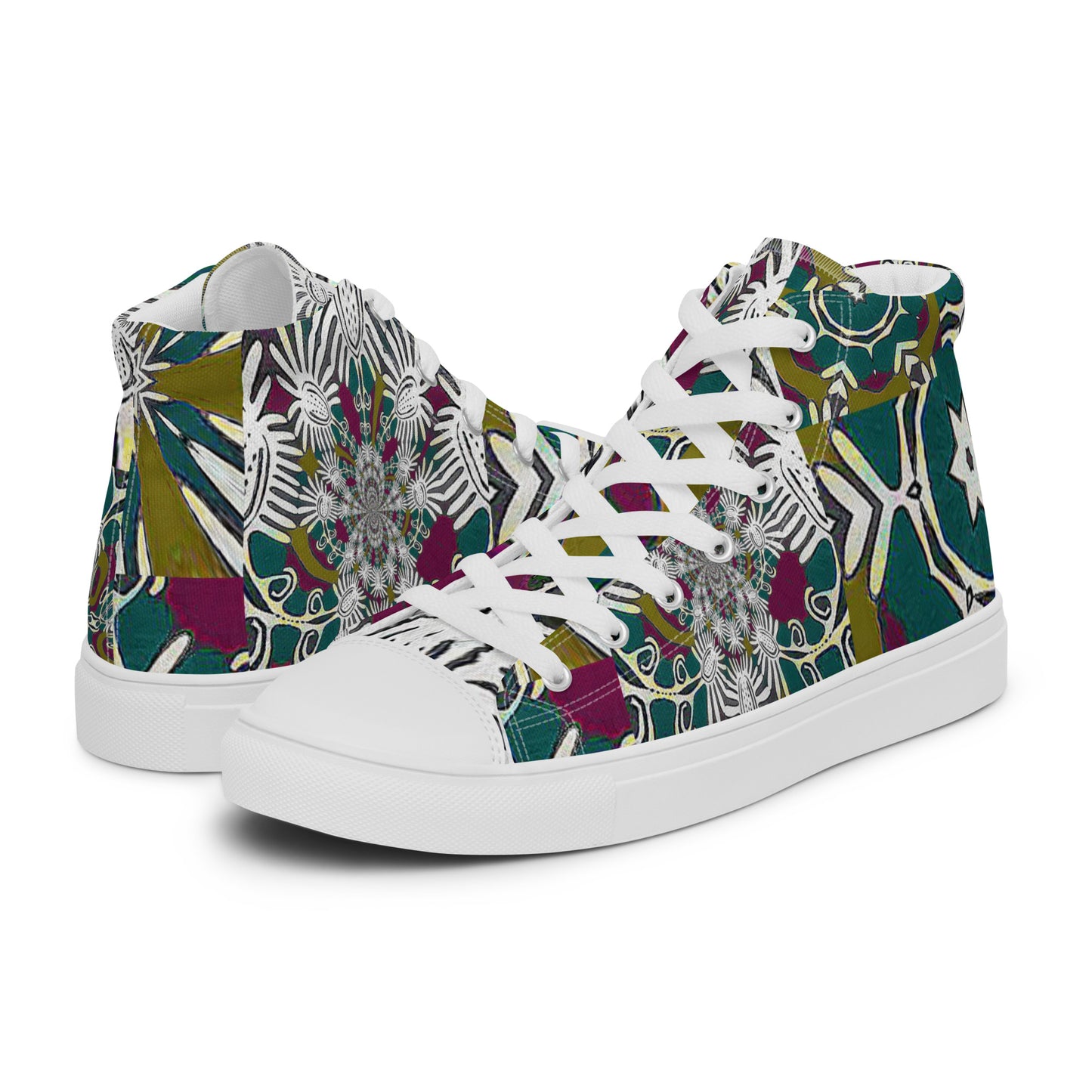 Women’s high top canvas shoes