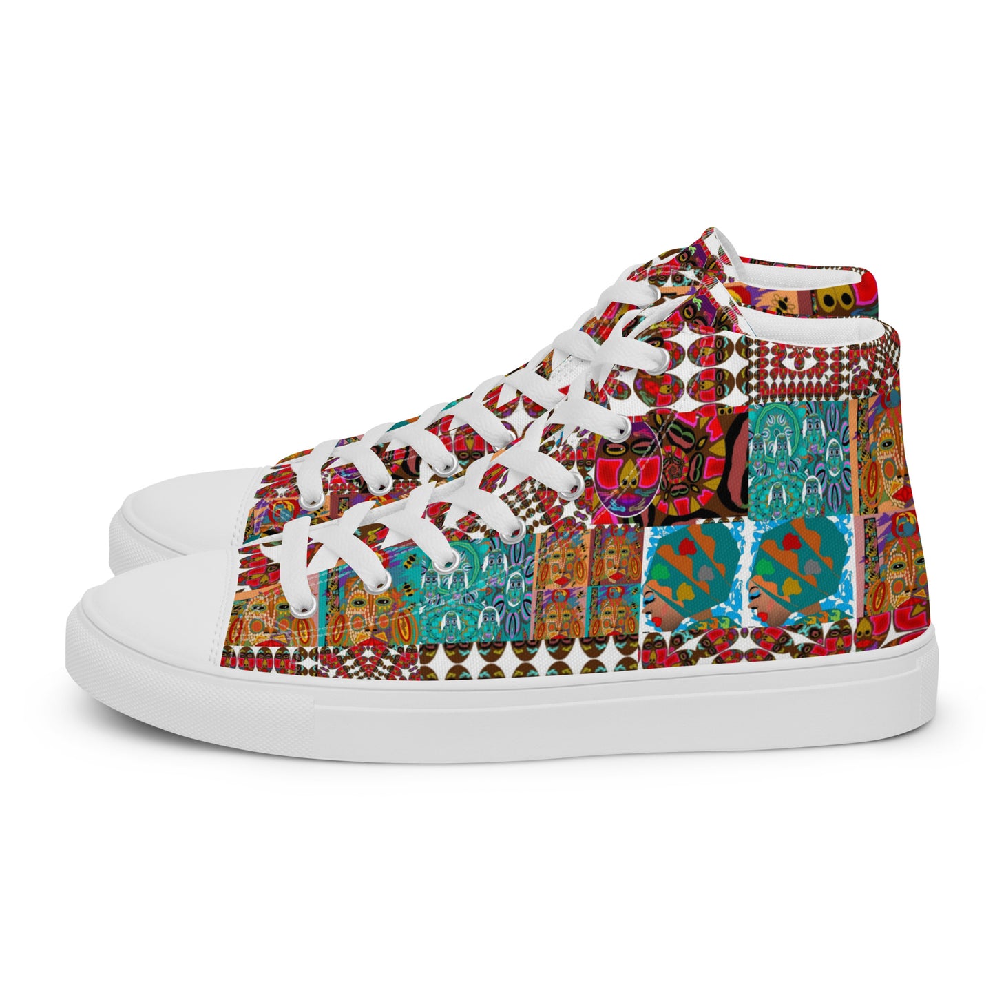 Women’s high top canvas shoes