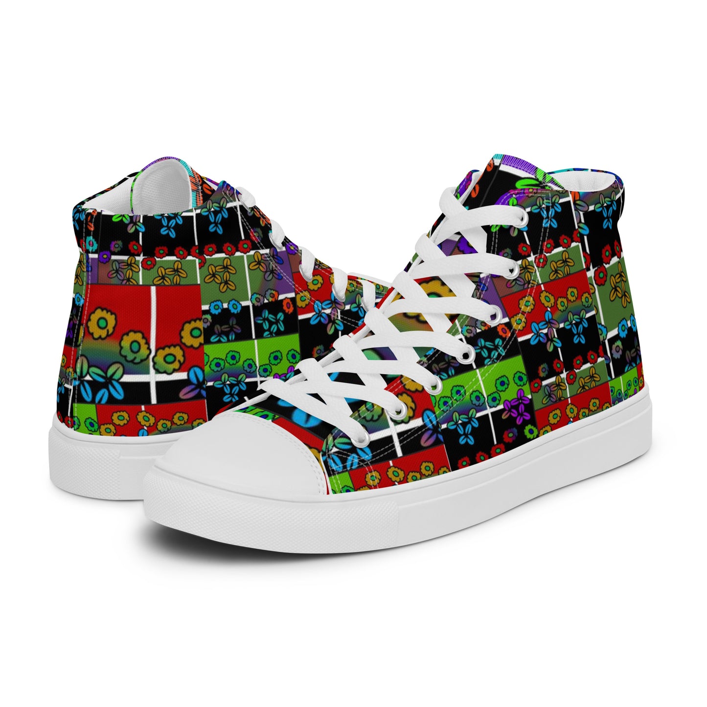 Women’s high top canvas shoes