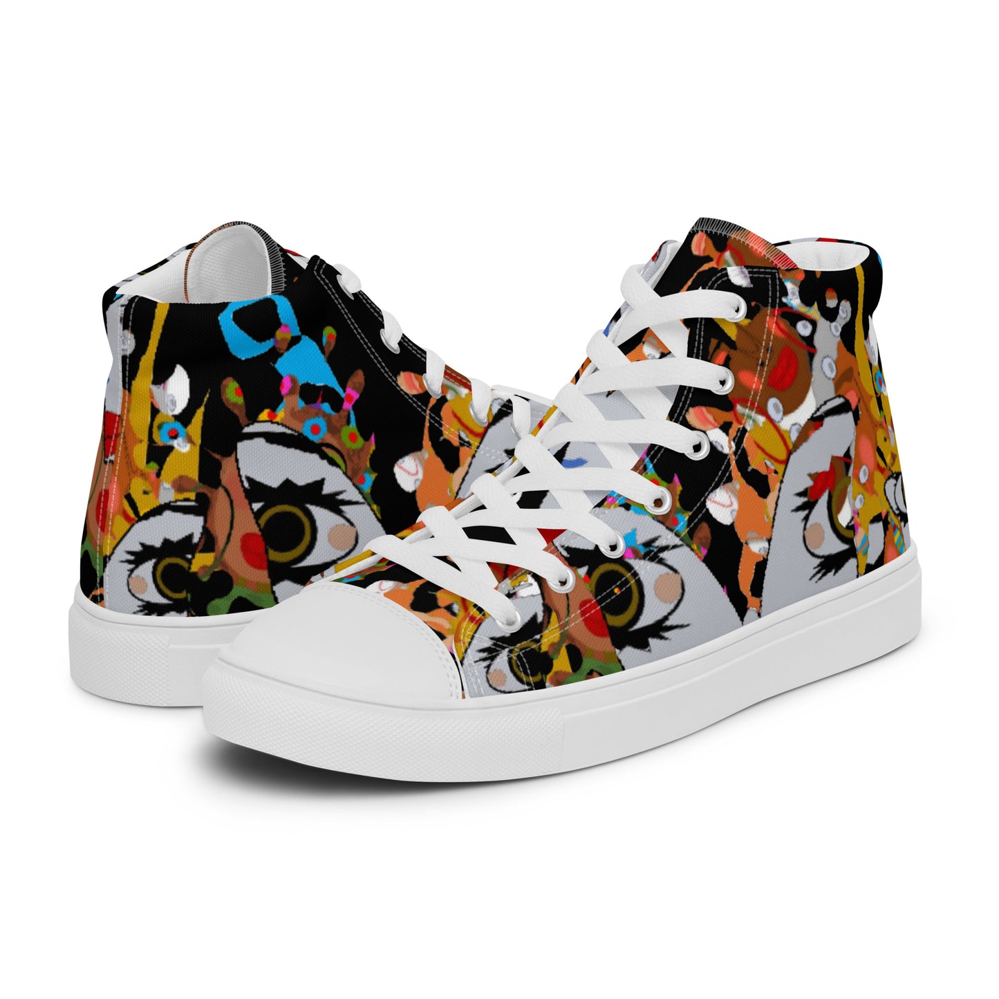 Women’s high top canvas shoes