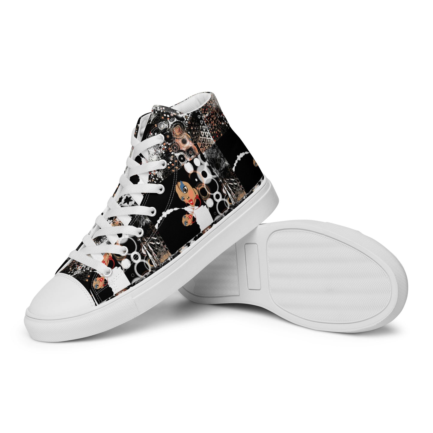 Women’s high top canvas shoes