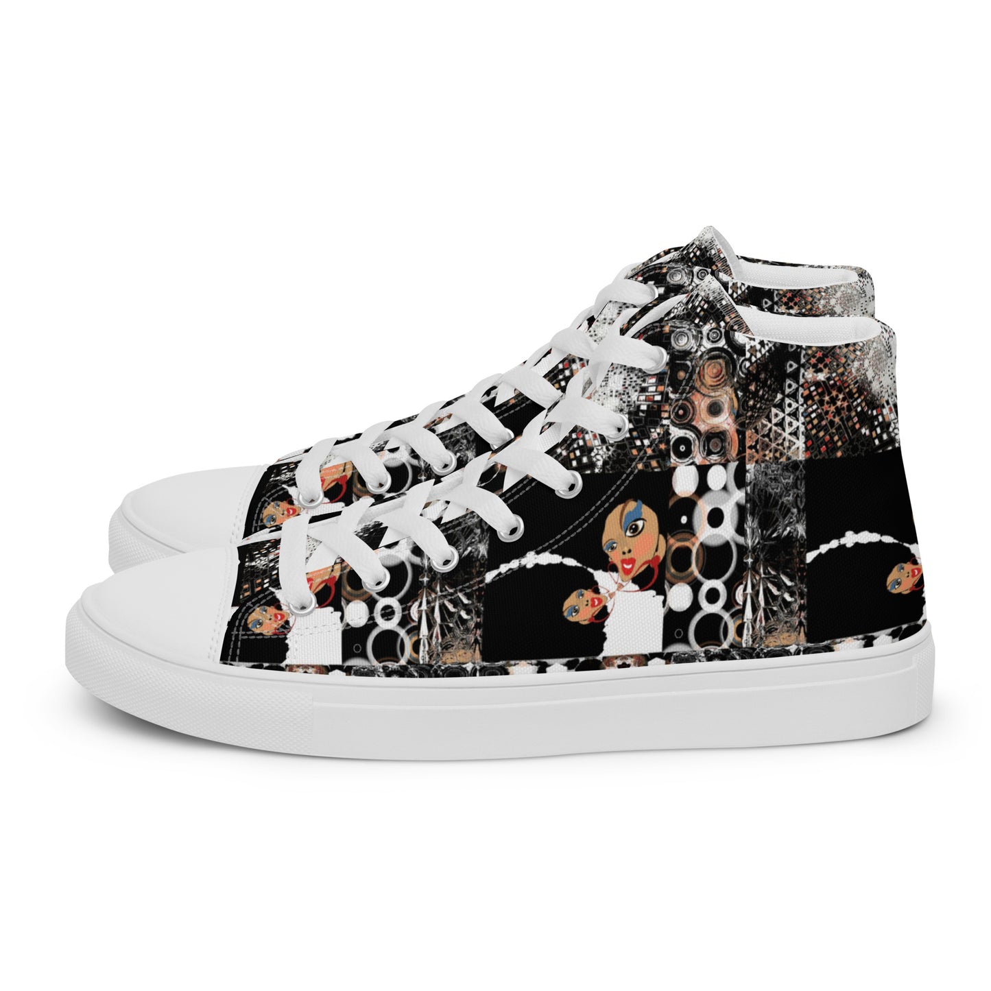 Women’s high top canvas shoes