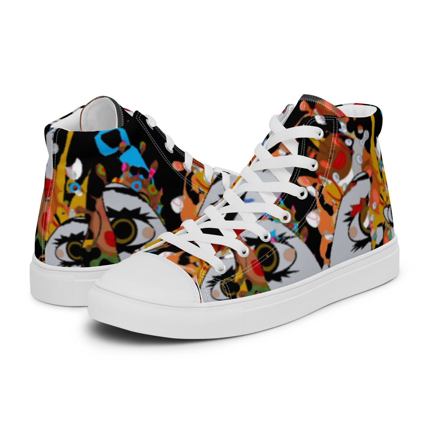 Women’s high top canvas shoes
