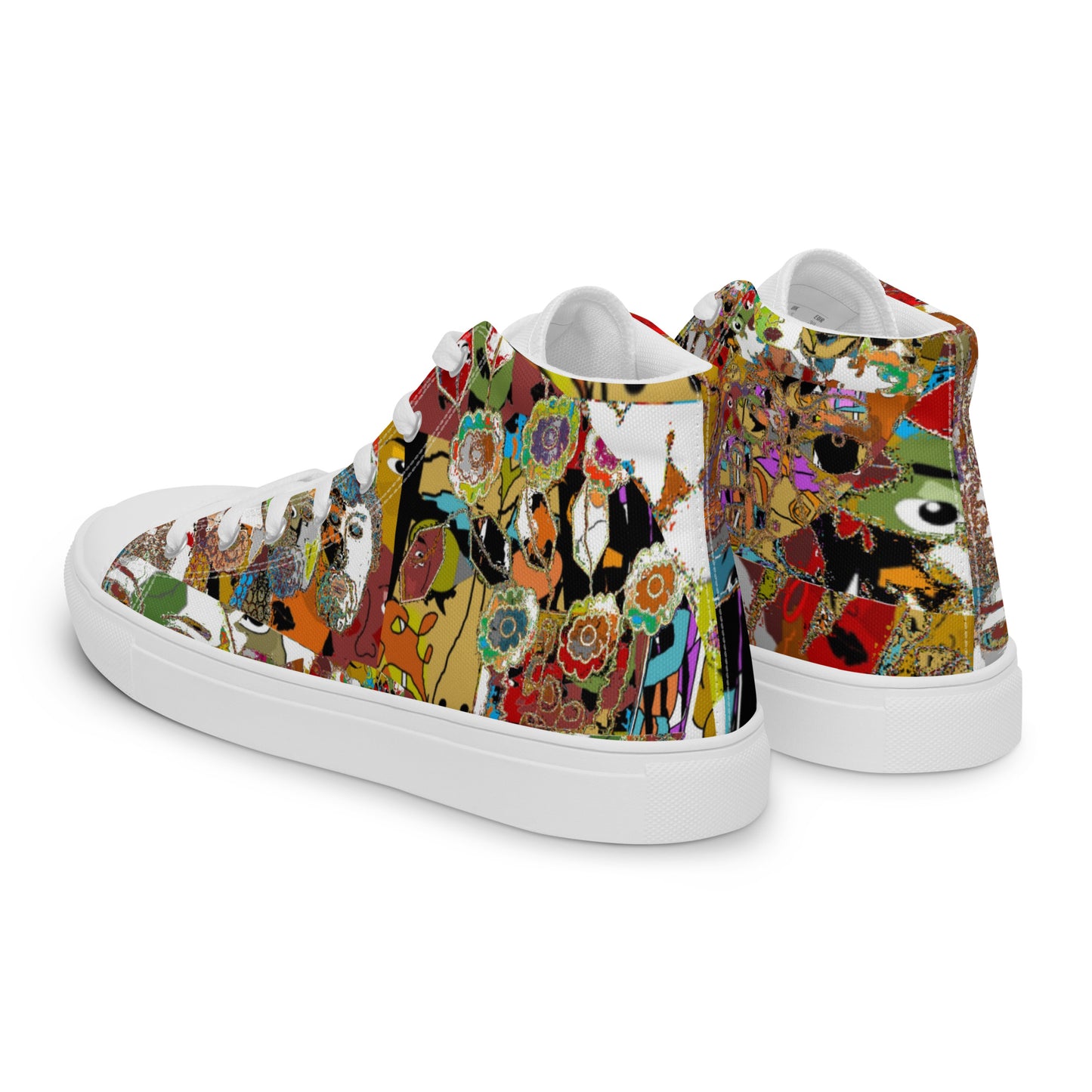 Women’s high top canvas shoes