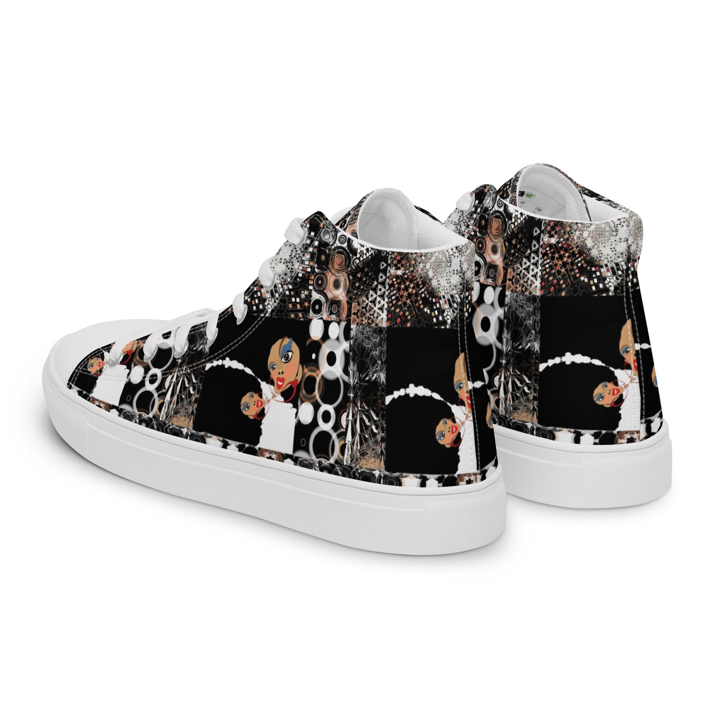 Women’s high top canvas shoes