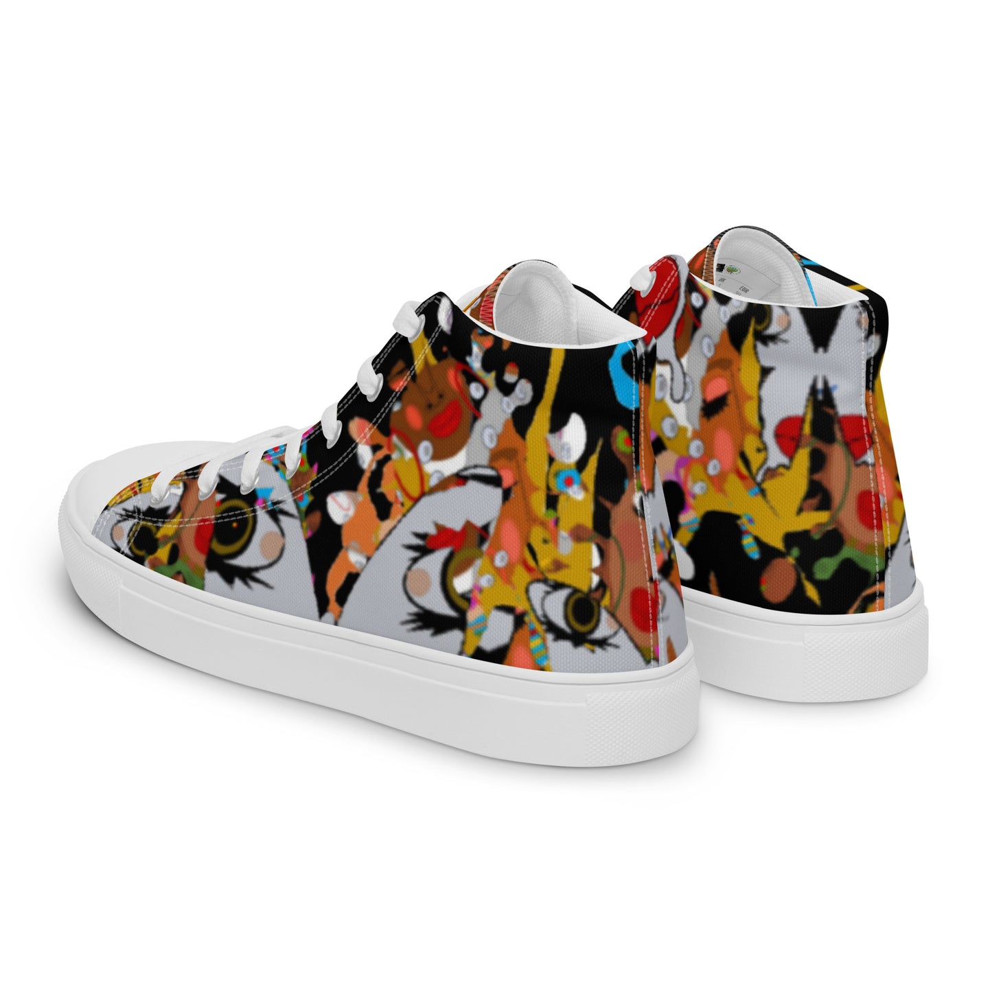 Women’s high top canvas shoes