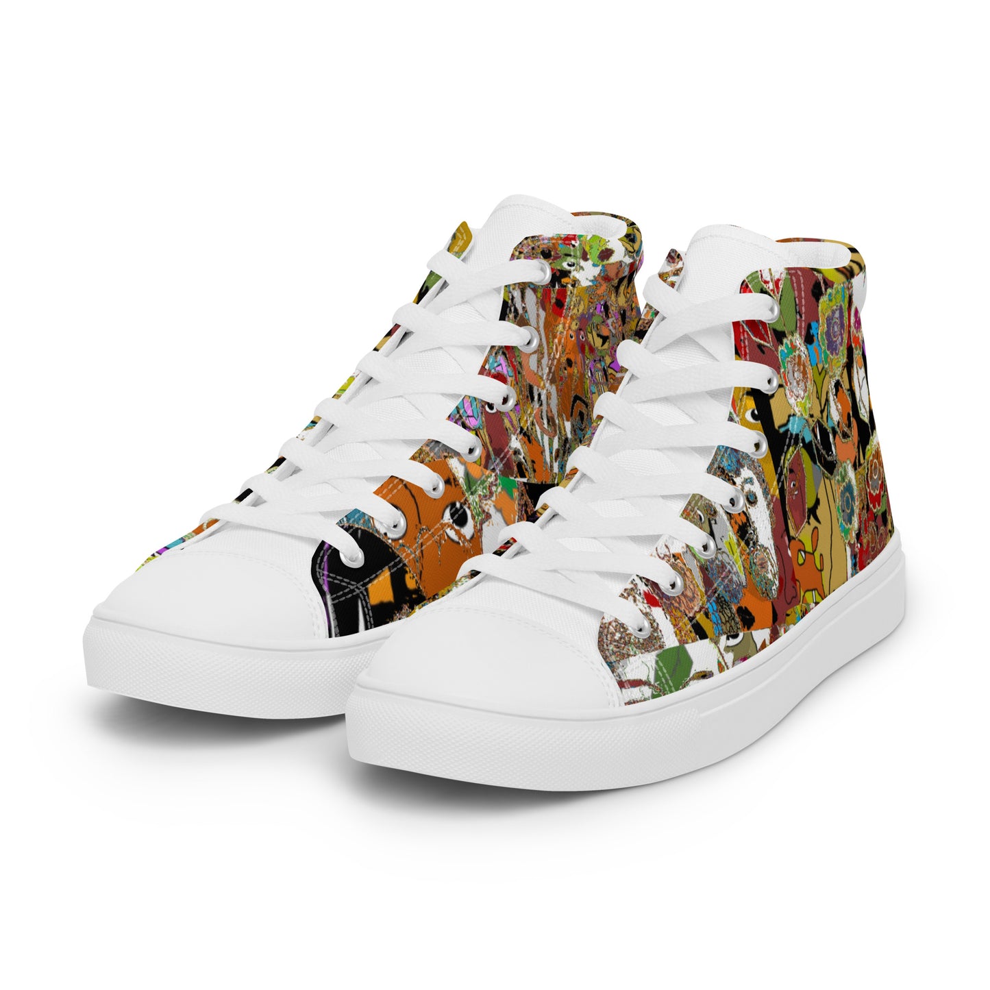 Women’s high top canvas shoes