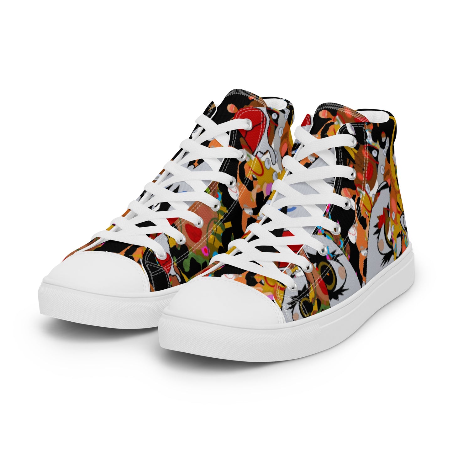Women’s high top canvas shoes