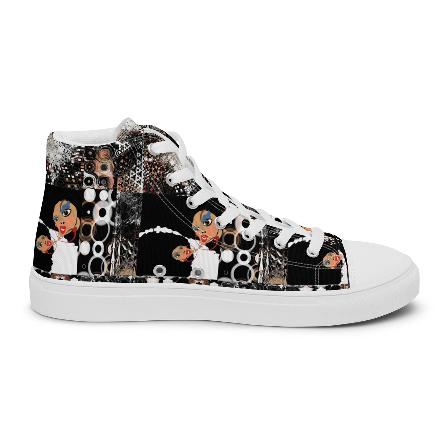 Women’s high top canvas shoes