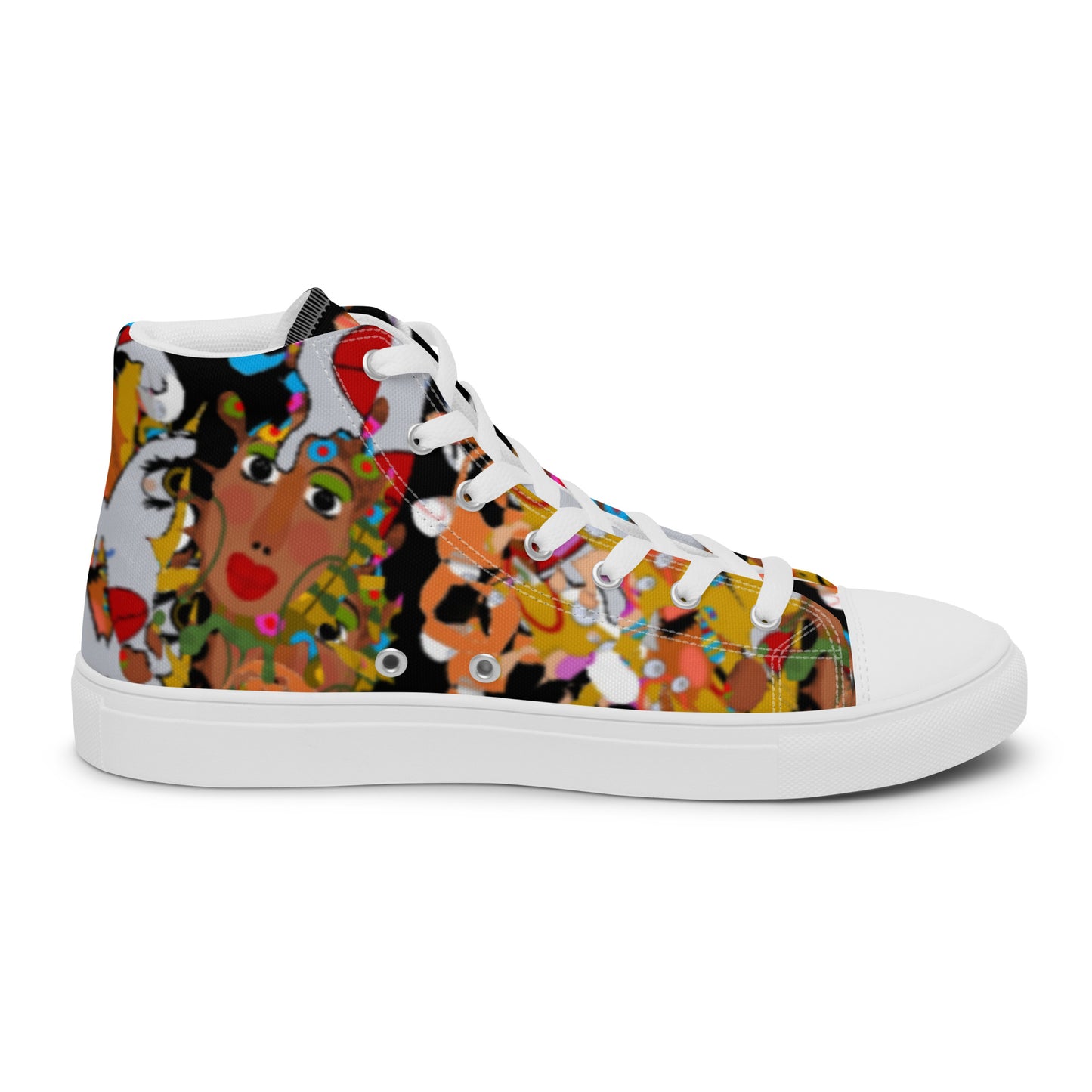 Women’s high top canvas shoes