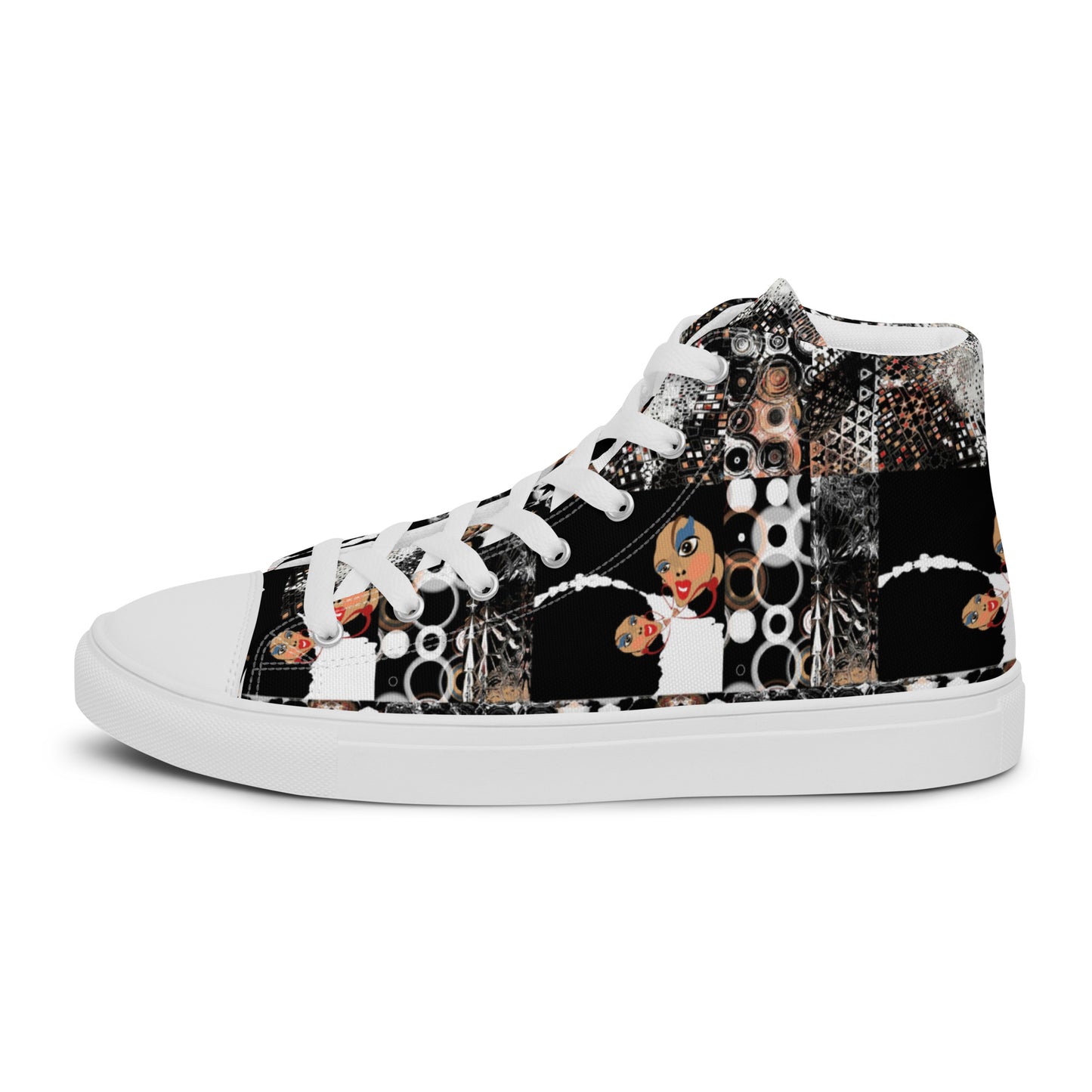 Women’s high top canvas shoes