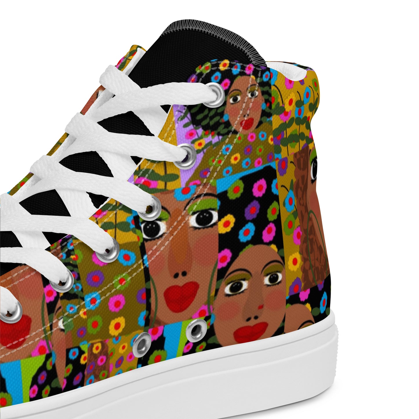 Women’s high top canvas shoes