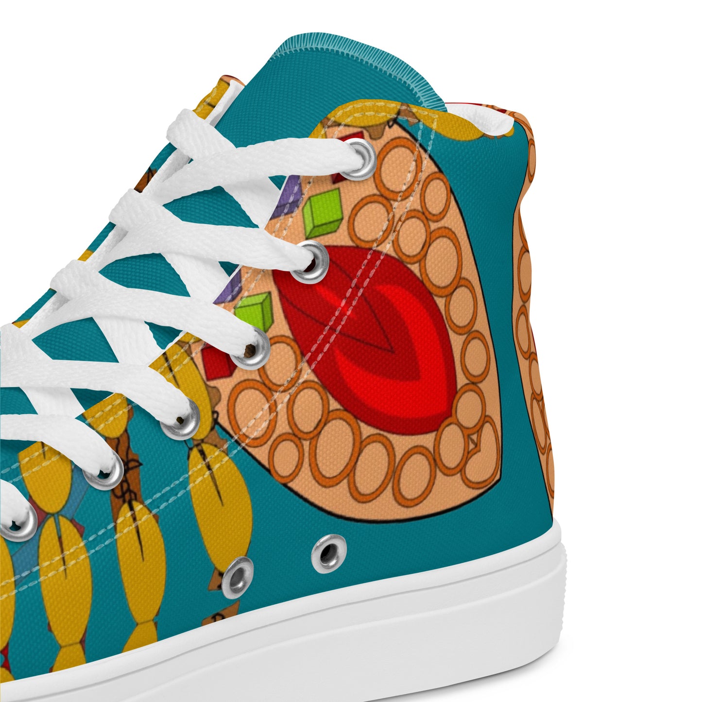 Women’s high top canvas shoes