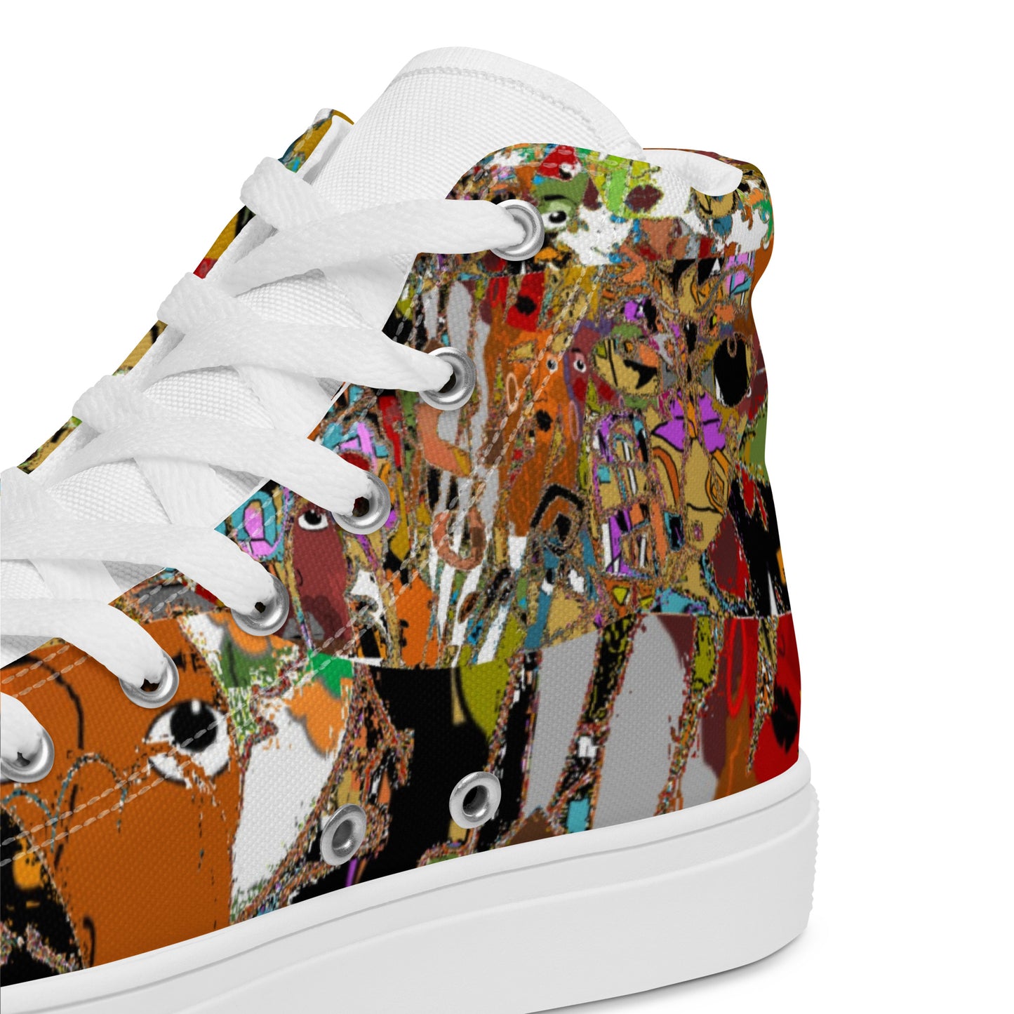 Women’s high top canvas shoes