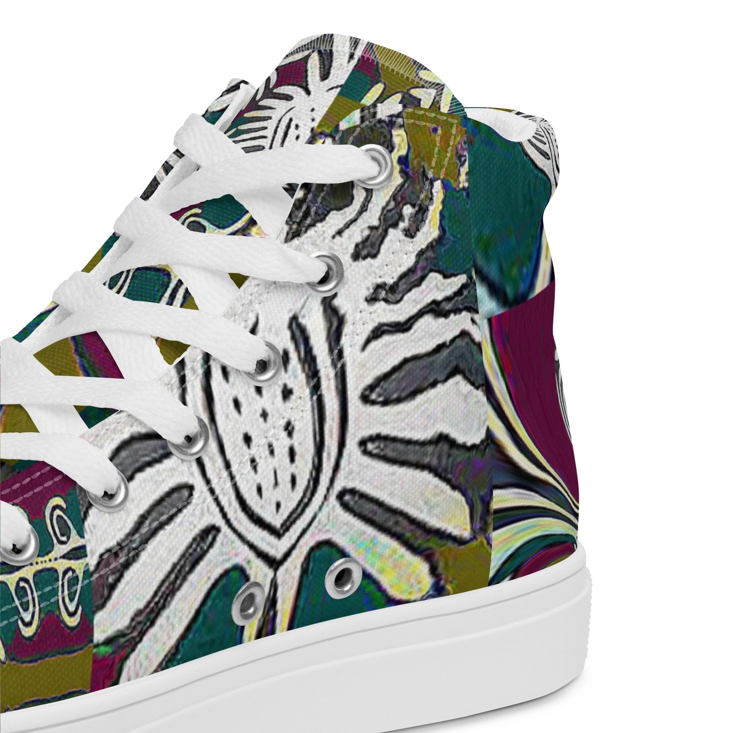 Women’s high top canvas shoes