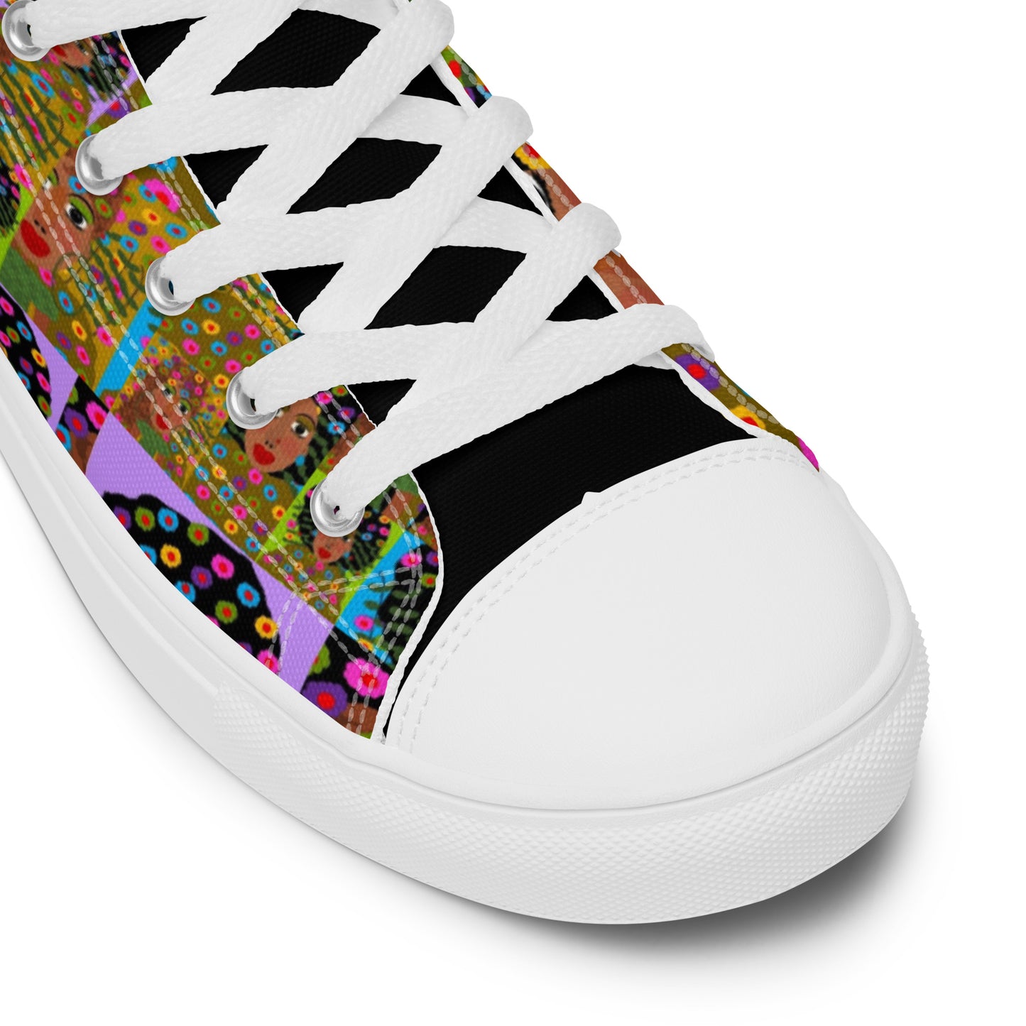 Women’s high top canvas shoes