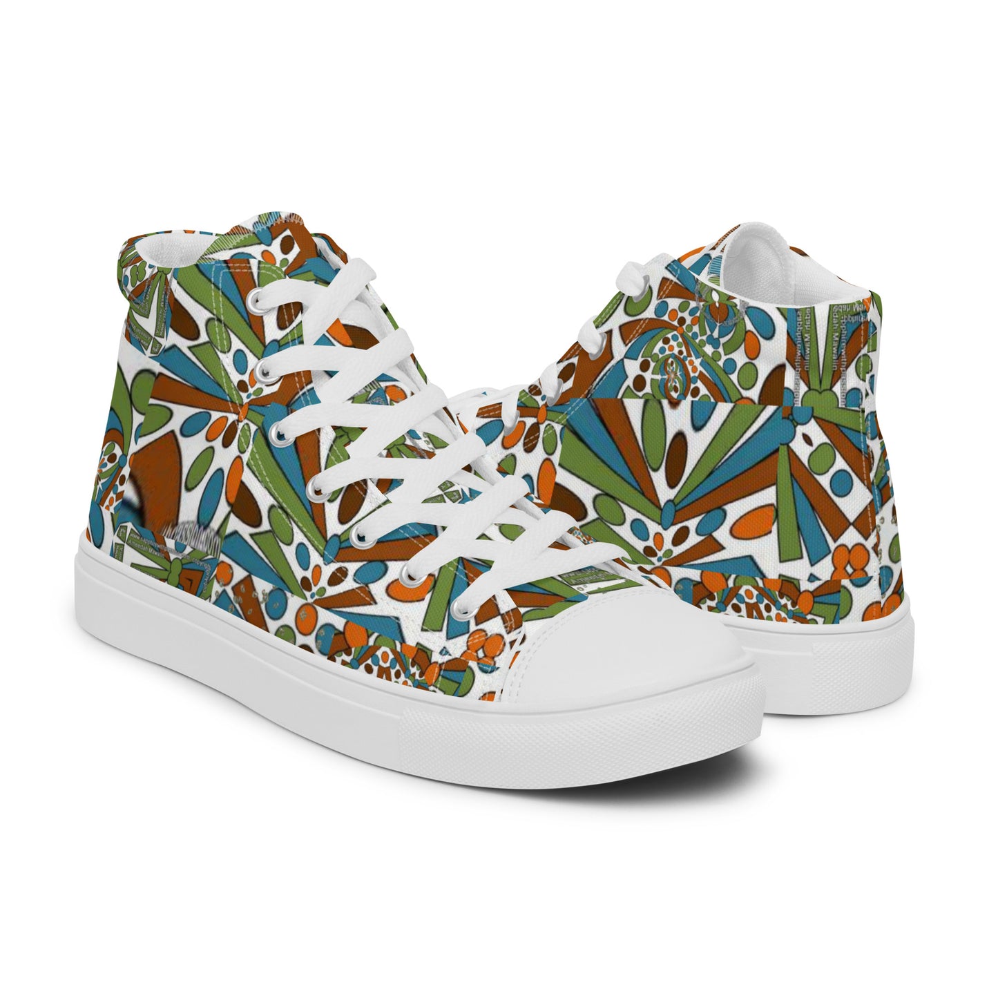 Women’s high top canvas shoes