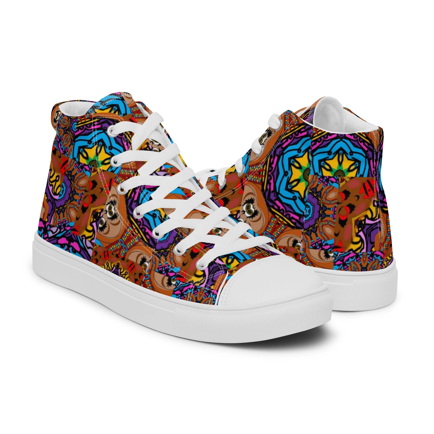 Women’s high top canvas shoes