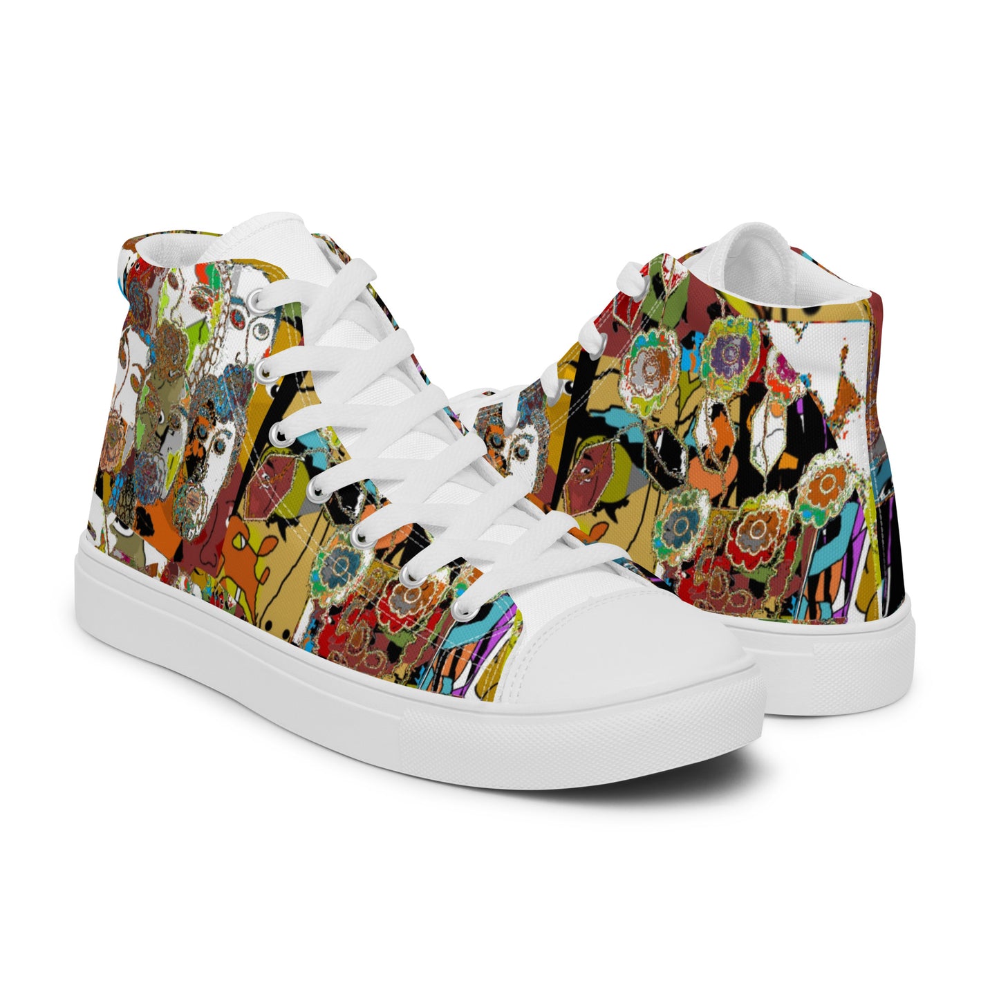 Women’s high top canvas shoes