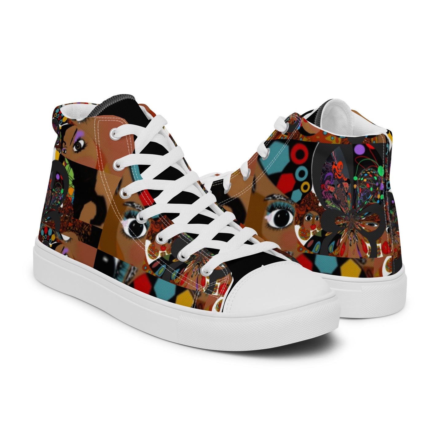 Women’s high top canvas shoes