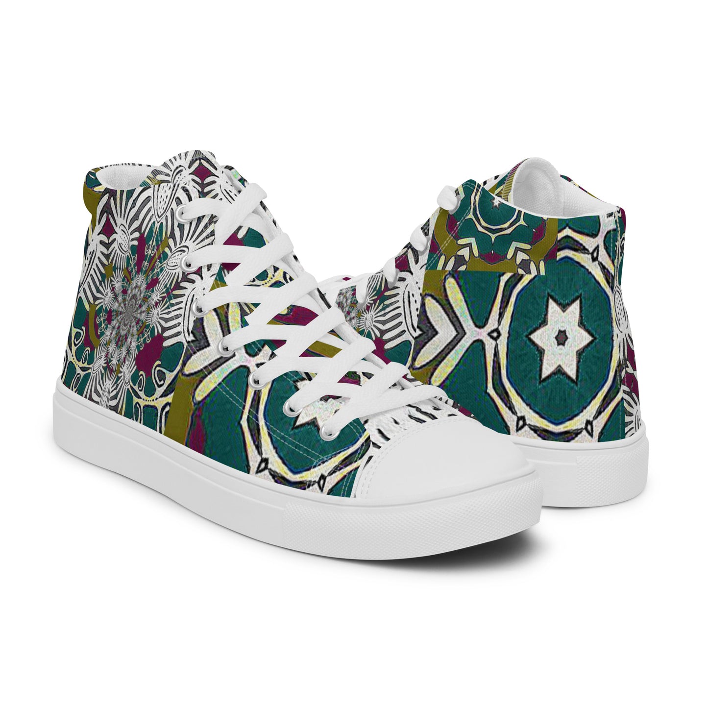 Women’s high top canvas shoes