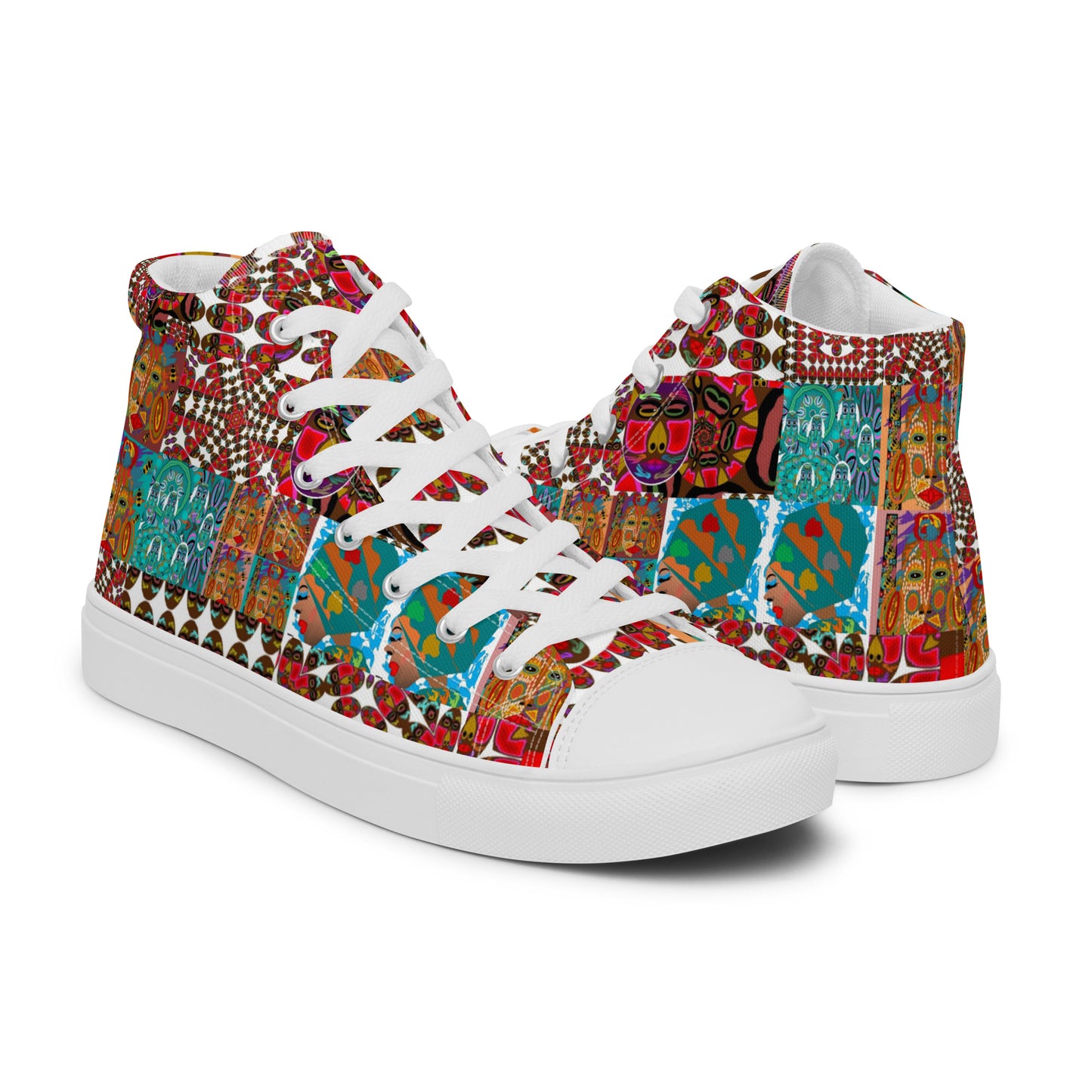 Women’s high top canvas shoes