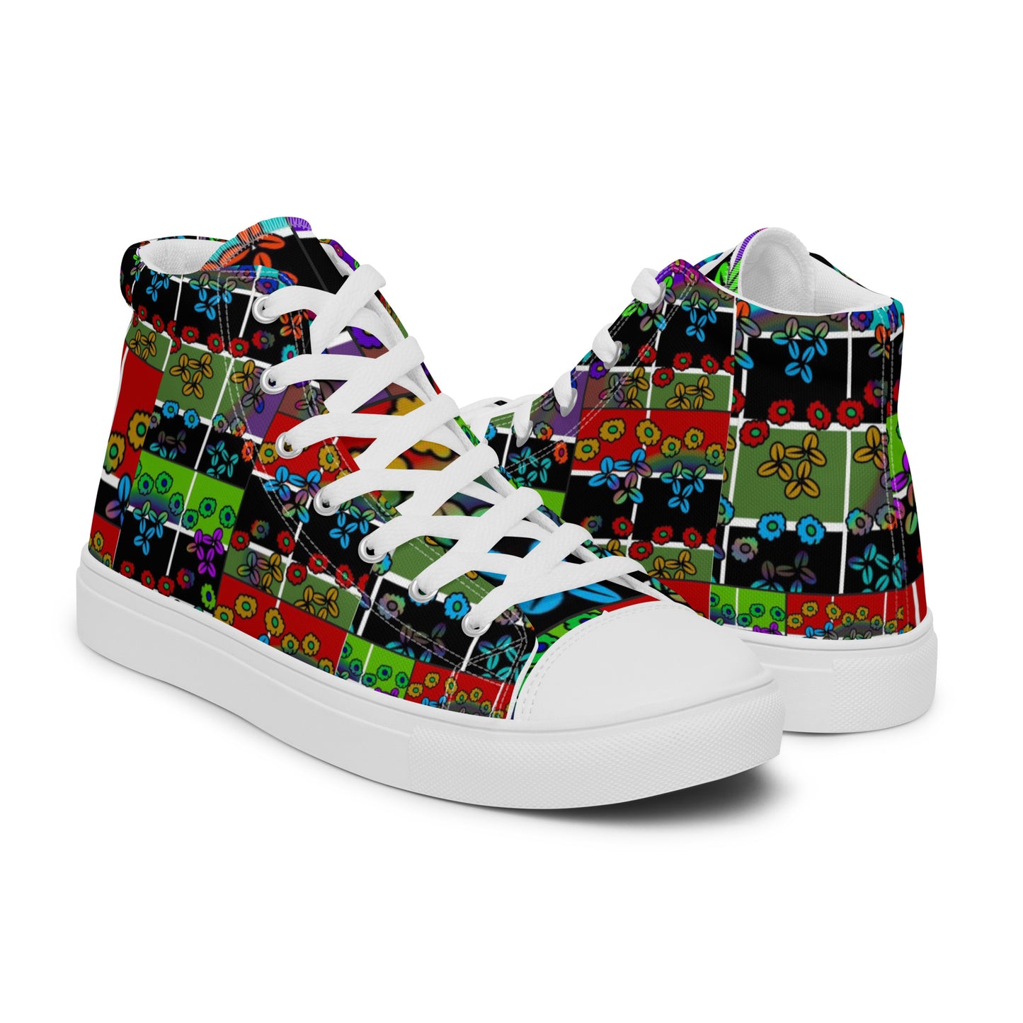 Women’s high top canvas shoes
