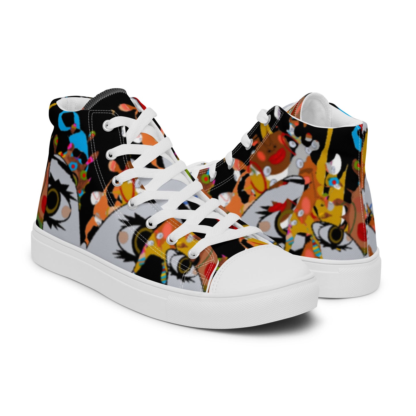 Women’s high top canvas shoes
