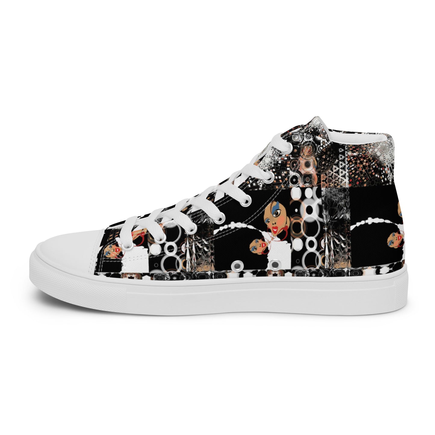 Women’s high top canvas shoes