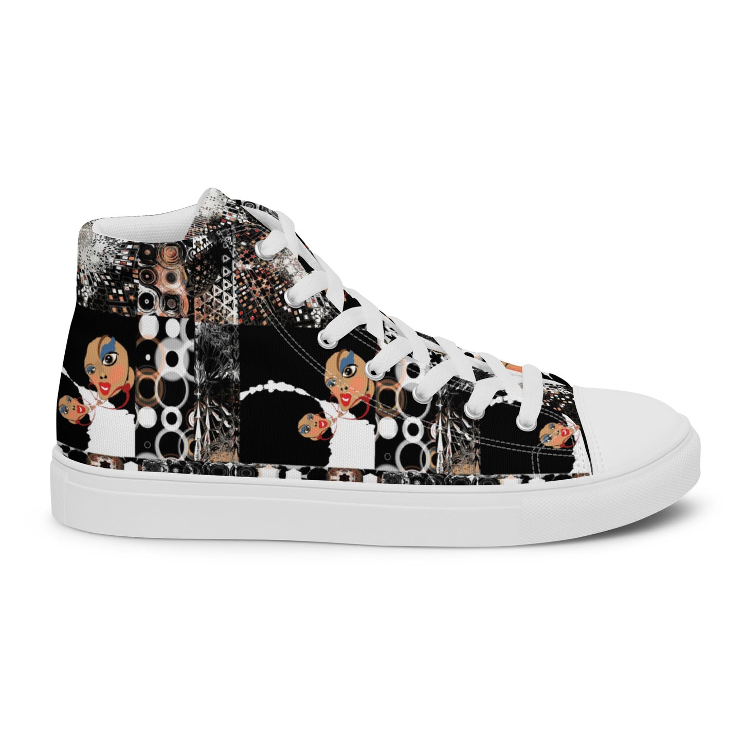 Women’s high top canvas shoes