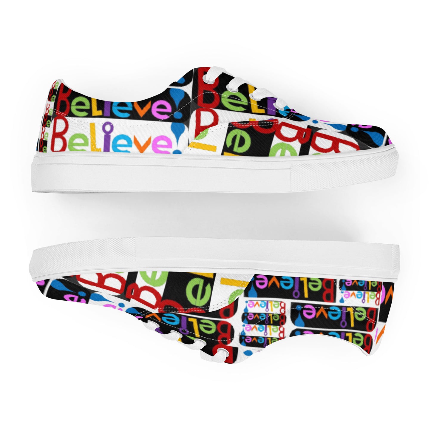 Women’s lace-up canvas shoes