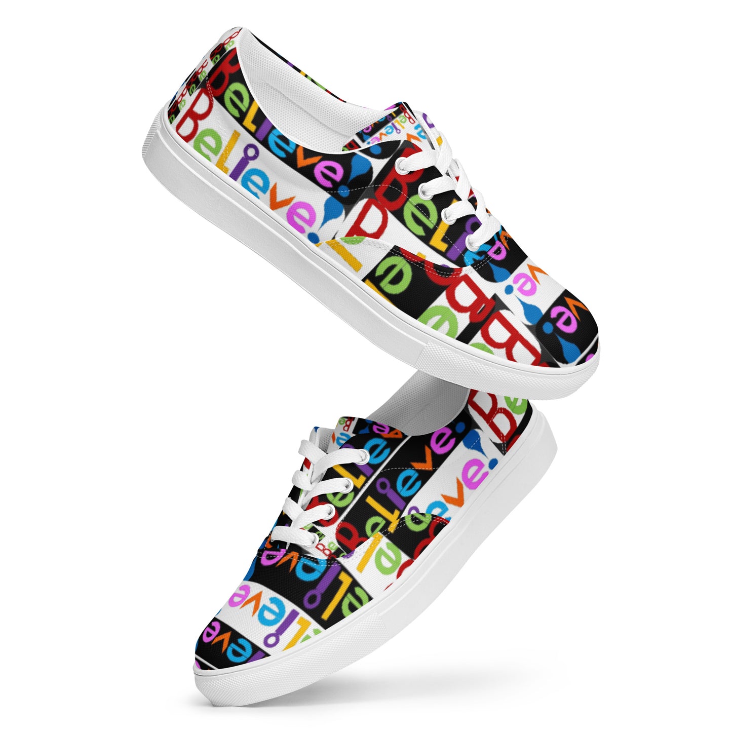 Women’s lace-up canvas shoes